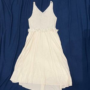 Vince Crocheted Creme Color Midi Dress in Medium